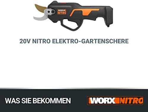 Worx NITRO WG330E Akku Astschere 20V - Mühelloses Schneiden, 25mm Schnitttiefe, Bürstenloser Motor
