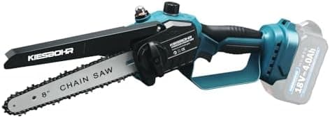 KIESBOHR Mini Akku Kettensäge für Profis, Kompatibel mit Makita 18V Akku, Ohne Akku und Kettenöl CS001 (8 Zoll, brushles