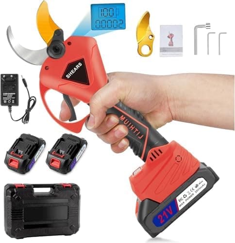 Elektra Akku-Elektrische Gartenschere, 4000mAh Display-Gartenschere, 900W bürstenloser Motor