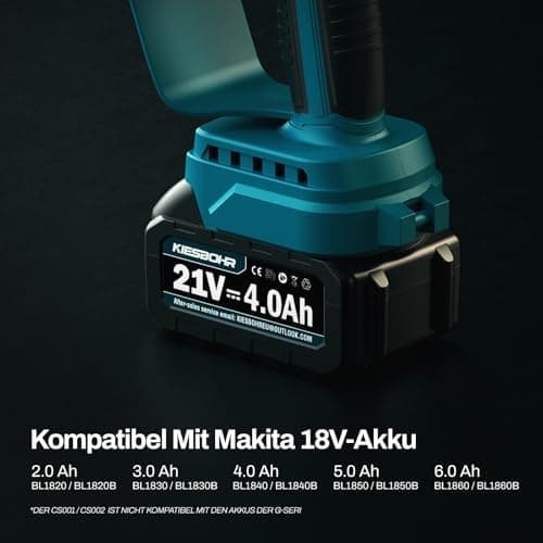 KIESBOHR Mini Akku Kettensäge für Makita 18V Akku, Verbesserte Kettenschmierung 6 Zoll, Elektrisch (ohne Akku)  
KIESBOH