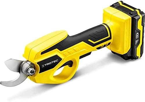 TROTEC Akku Astschere PGSS 15-20V – Multi Akku 20V 2 Ah Einschaltschutz & Fingerschutz für Hartholz und Weichholz
