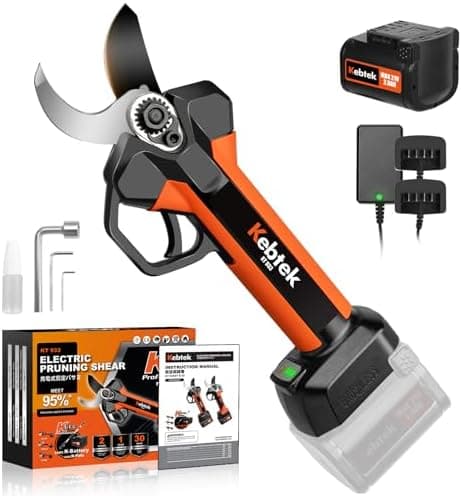 Kebtek Professionelle 35MM Elektrische Astschere 18 V - Hochleistungsakkubatterie - 2 Stück Set