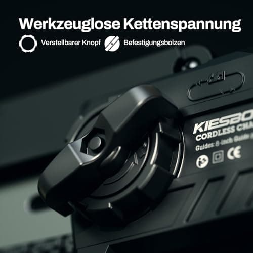KIESBOHR Mini Akku Kettensäge für Profis, Kompatibel mit Makita 18V Akku, Ohne Akku und Kettenöl CS001 (8 Zoll, brushles
