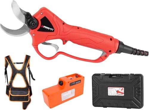 STREND PRO Akku Gartenschere max 40mm Schnitte | Professional | 10 Stunden Batterie-Leben