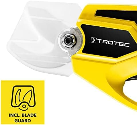 TROTEC Akku Astschere PGSS 15-20V – Multi Akku 20V 2 Ah Einschaltschutz & Fingerschutz für Hartholz und Weichholz