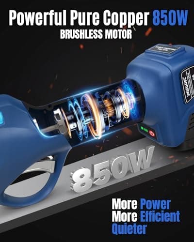 SWANSOFT Leistungsstarke 28mm 16,8V 2+2Ah Elektrogartenscheren Für Präzisen Rosenschnitt und Weinreben