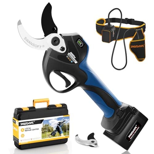 SWANSOFT Professionelle Elektrische Gartenschere Akku mit Verlängerungskabel für Weinberge und Obstgärte
| SWANSOFT 40