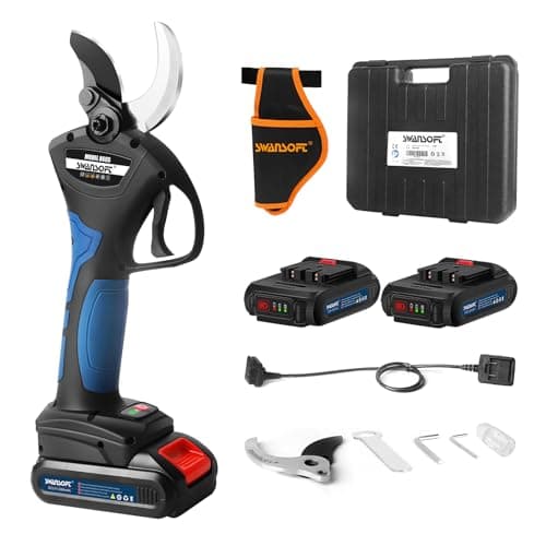 SWANSOFT Professionelle Elektrische Gartenschere Akku mit Verlängerungskabel für Weinberge und Obstgärte
| SWANSOFT 40