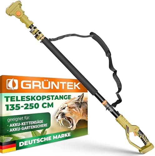 GRÜNTEK Akku Astschere 21V 2Ah Elektrische Gartenschere Makita-Kompatibel für Profis im Garten-Baumbestockung Sk5 Klinge