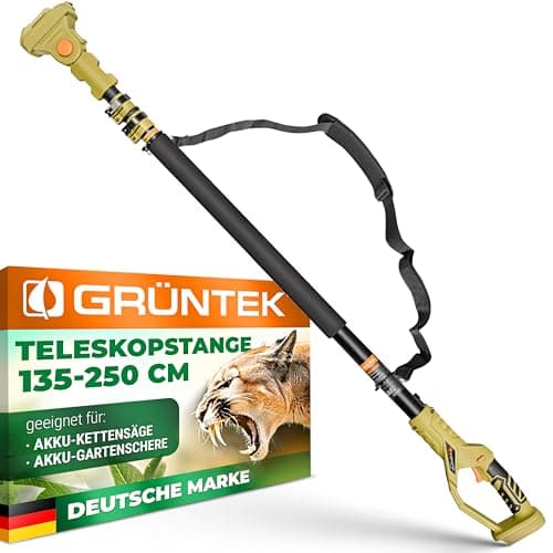 GRÜNTEK Akku Astschere 21V 2Ah Elektrische Gartenschere Makita-Kompatibel für Profis im Garten-Baumbestockung Sk5 Klinge