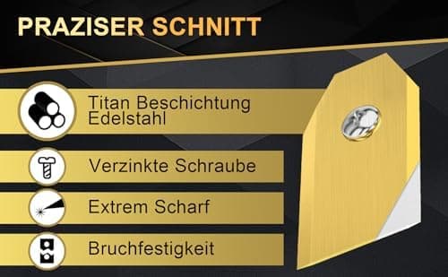 Husqvarna Ersatzmesser für Mähroboter I Universal Klingen für Rasenmäher I Top-Qualität für Rasenroboter Messerset Kling
