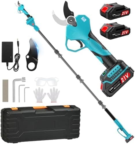 Elektra Gartenschere 200cm Stange Akku SK7-Klingen 4000mAh"display" 6–8 Arbeitsstunden