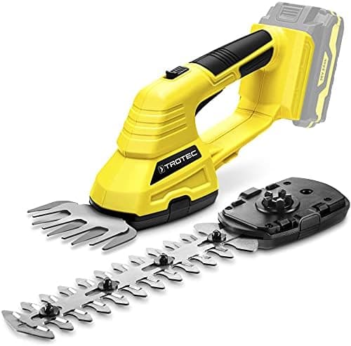 TROTEC Akku Astschere PGSS 15-20V – Multi Akku 20V 2 Ah Einschaltschutz & Fingerschutz für Hartholz und Weichholz