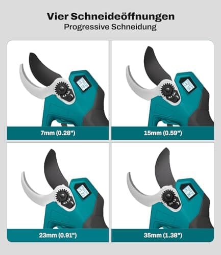 KIESBOHR 18V Akku Gartenschere für professionelle Baumabtaster