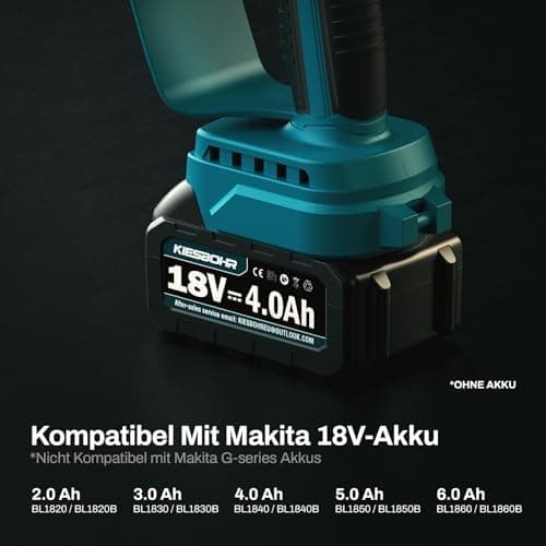 KIESBOHR Mini Akku Kettensäge für Profis, Kompatibel mit Makita 18V Akku, Ohne Akku und Kettenöl CS001 (8 Zoll, brushles