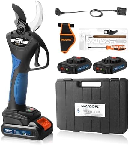 SWANSOFT 8605 Akku Astschere für Olivenbäume und Weinberg mit 1050W Leistung und 40mm Akkuiciausdehnung