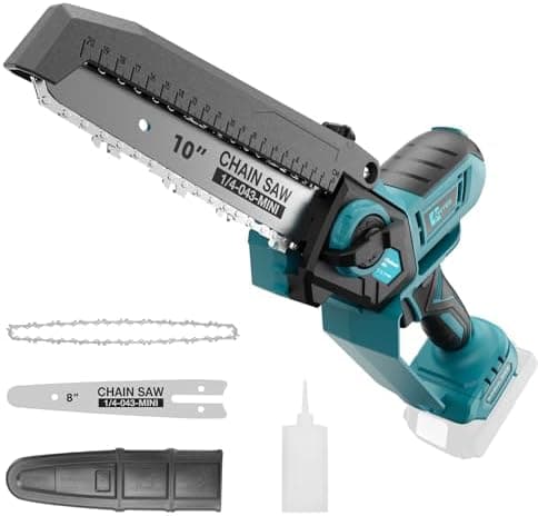 Akku-Kettensäge Makita 18V - 8&10 Zoll Wechselblattbar - bürstenlos für Holzschneidetasks und Baumpflege
