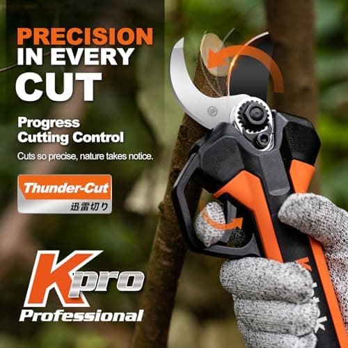 Professionelle Akku-Astschere 33MM Heavy Duty für Profis mit 2Ah Akkus und Bürstenloser Motor