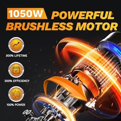 SOOJOOK Professional Akku Astschere 1050W 2x21V 2A für Profis und Amateure, Ideal für Gartenpflege in variousiven Bereic