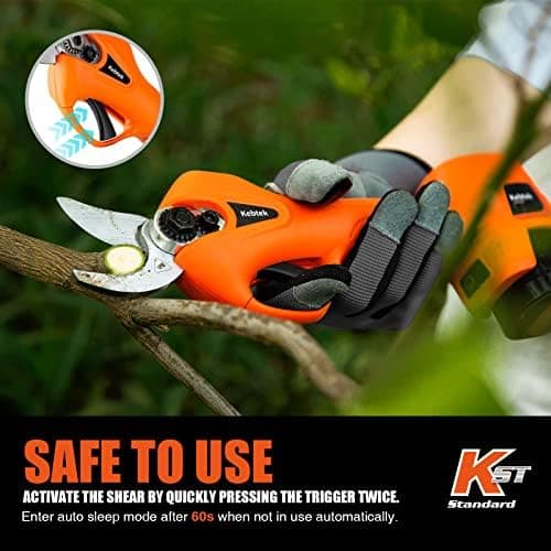 Kabellose Akku Grätschere 2Pack 2Ah Wiederaufladbare Batterien -16.8V für Elektrische Grätschereien mit 25MM Schneidbrei