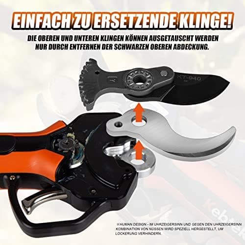 Kebtek Professionelle Akku-Astschere für Fachleute (KT940-body)