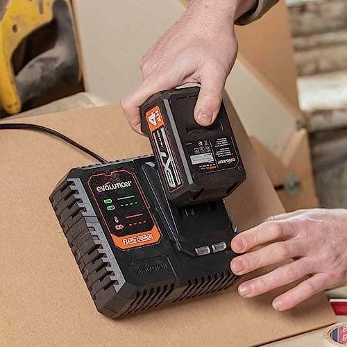 Evolution Power Tools Lithium-Ionen-Akkupack 18 V - 4 Ah für Profis und Do-it-Yourselfer bei Baustellen und Heimrenovier