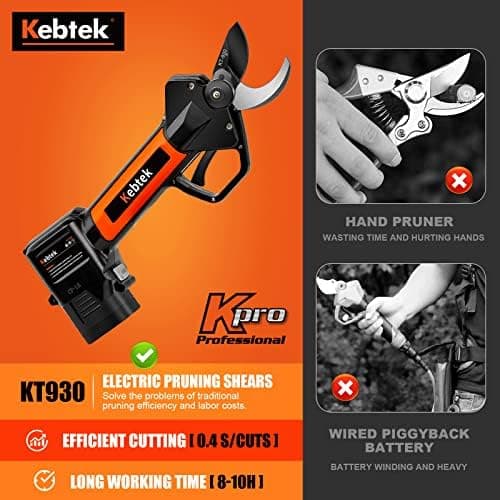 Kebtekprofessionelle Elektrische Gartenschere 16.8V Akku 30mm Schnittdurchmesser für Profis