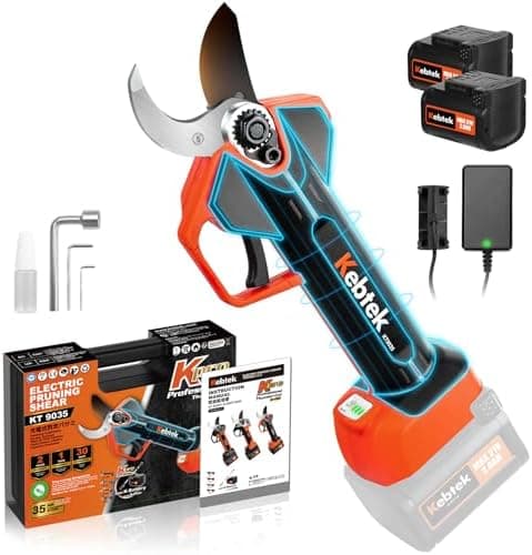Kebtek KT 9035 Akku Astschere 21V für Garten Elektrisch Buchsbaumschere Teleskopstiel