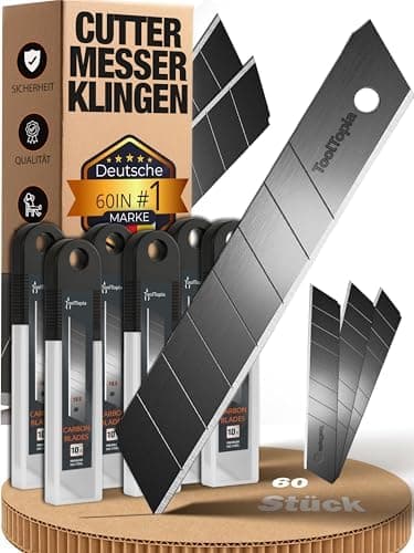 Cuttermesser Klingen 18mm – Premium Ersatz Blades für Teppichmesser – Super scharf und robust I perfekt für universelle