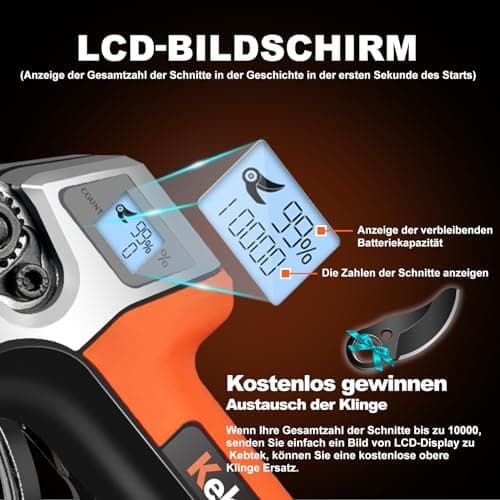 Kebtek Professionelle Akku-Astschere für Berufsteilnehmer im Waldarbiet (KTE-35-body)
| Kebtek Professionelle Akku-Asts