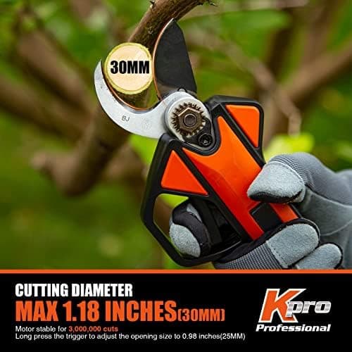 Kebtekprofessionelle Elektrische Gartenschere 16.8V Akku 30mm Schnittdurchmesser für Profis