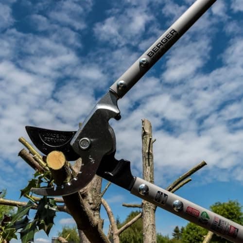 Berger Astschere Bypass Klassik 4200 Antihaftscharnier klingelos länglich Anschlagdämpfer 60cm
