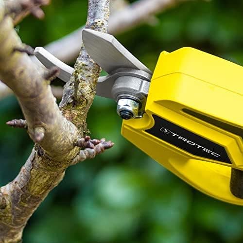 TROTEC Akku Astschere PGSS 15-20V – Multi Akku 20V 2 Ah Einschaltschutz & Fingerschutz für Hartholz und Weichholz