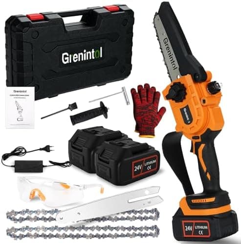 Akku-Kettensäge Mini 6000mAh 1000W Motor für Gartenarbeit
