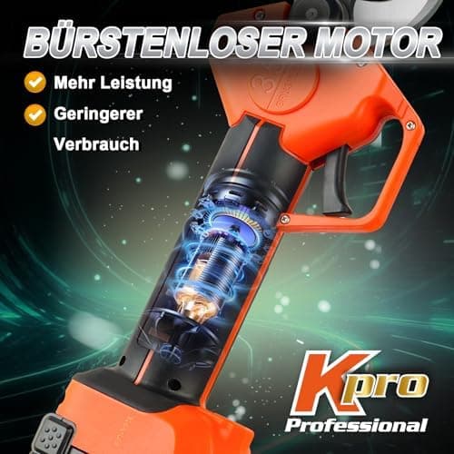 Kebtek 9035 Schnurlose Gartenschere 35mm für Kebtek 21V 2AH Akku - Professional, Leichtgewichtig und Heavy Duty