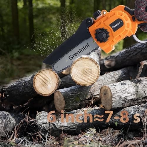 Akku-Kettensäge Mini 6000mAh 1000W Motor für Gartenarbeit
