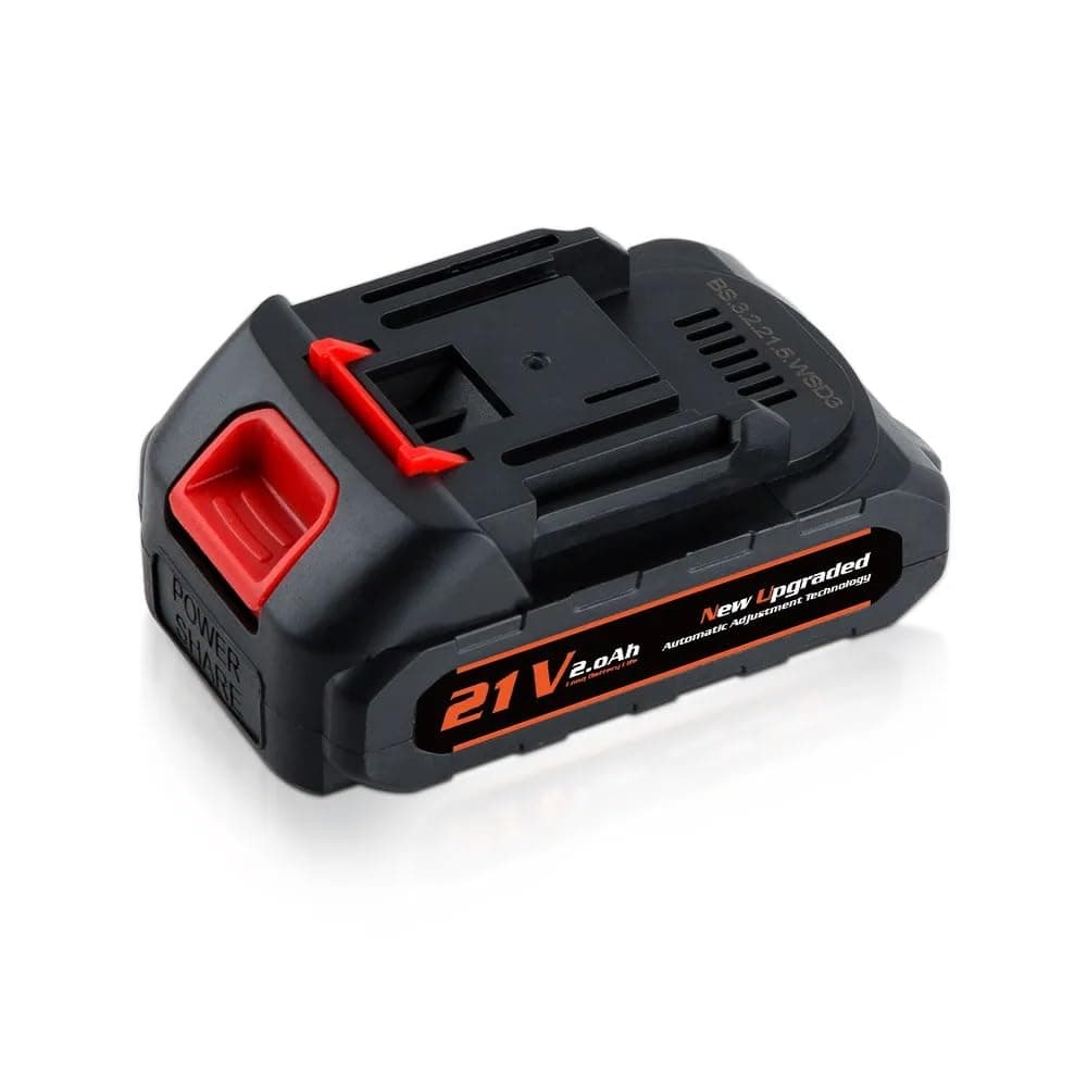 Replacement für Lithium-Ionen-Akku für Elektrowerkzeuge, 2000mAh 10C High-Rate Discharge für Kabellos-Scheren Max 21V Ge