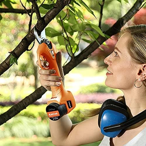 Kebtek Elektrische Gartenschere Klinge 25MM für Profis im Garten mit hohem Schnittdurchmesser
