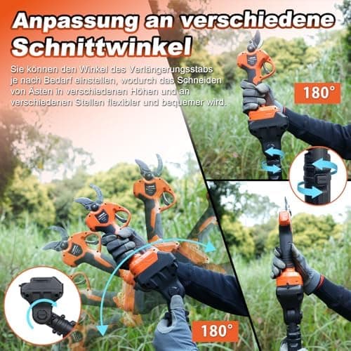 Kebtek Lang Teleskopstiel Verlängerung für B05540 Elektrische Gartenschere - Baumhöhenzugäng und Flexibilität - B0-Pole