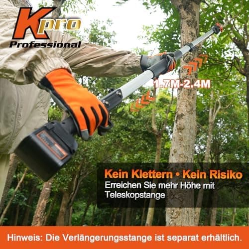 Kebtek 9035 Schnurlose Gartenschere 35mm für Kebtek 21V 2AH Akku - Professional, Leichtgewichtig und Heavy Duty