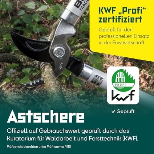 Berger Astschere Bypass Klassik 4200 Antihaftscharnier klingelos länglich Anschlagdämpfer 60cm