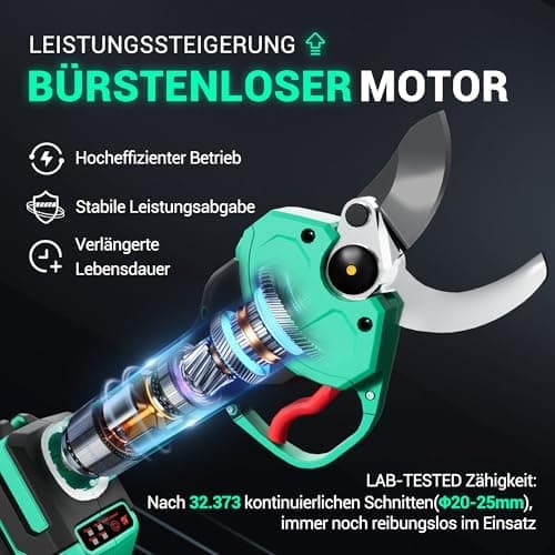 DCA Akku Astschere 20V - Elektrische Baumschere mit Safety-Sleeve für Profis und Hobbygärtner
| DCA 20V Astschere - Por