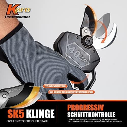 Kebtek Professionelle Akku-Astschere für Fachleute (KT940-body)