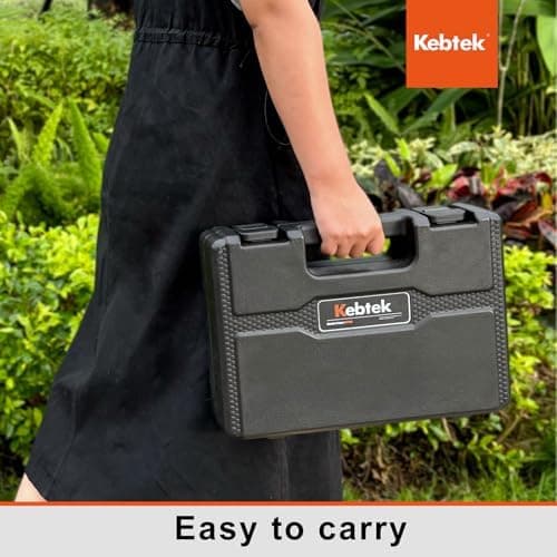 Kunststofftragekoffer KT940 Schwarz | Dauerhafte Aufbewahrungsfunktion | Werkzeugkoffer Organizer