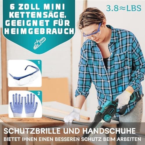 Mini Kettensäge mit Akku 8000mAh für Gartenarbeit
| 8-Zoll Mini Kettensäge Elektro mit Automatischer Öler
| Bürstenlose