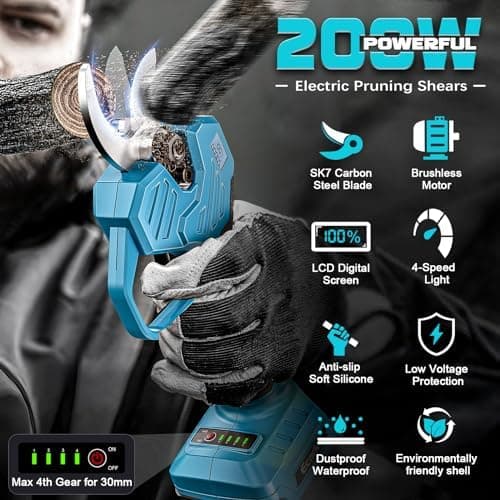 Ecarke Makita-Kompatible Akku-Astschere 18V, 38-50mm Schnittdurchmesser - Profi-Gartenwerkzeug für Effizienz - Ohne Akku