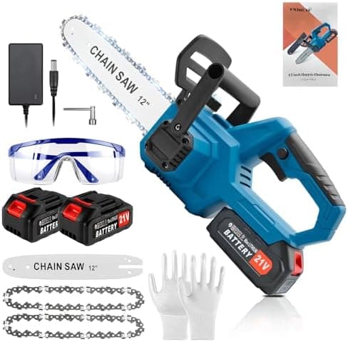 BIAOQINBO Akku Kettensäge, 12 Zoll Tragbar für Gartenarbeiten(Blau)  
BIAOQINBO Akku Kettensäge 21v für Schneiden von Äs