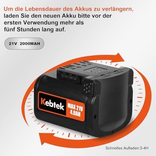 Ersatz für Lithium-Ionen-Akku Elektrowerkzeuge, 4000mAh 10C High-Rate Discharge Akku für Kabellose Astschere
| Lithium-