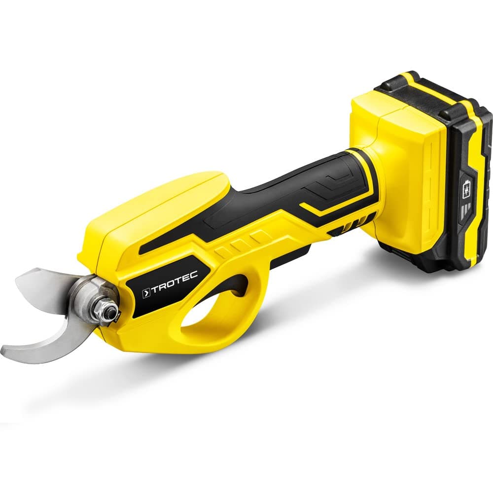 TROTEC Akku Astschere PGSS 15-20V – Multi Akku 20V 2 Ah Einschaltschutz & Fingerschutz für Hartholz und Weichholz