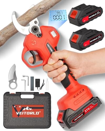 Veitorld Astschere Teleskop, 2000mAh Akku, Teleskopstange 130-245 cm, Geschenk für Männer zu Valentinstag